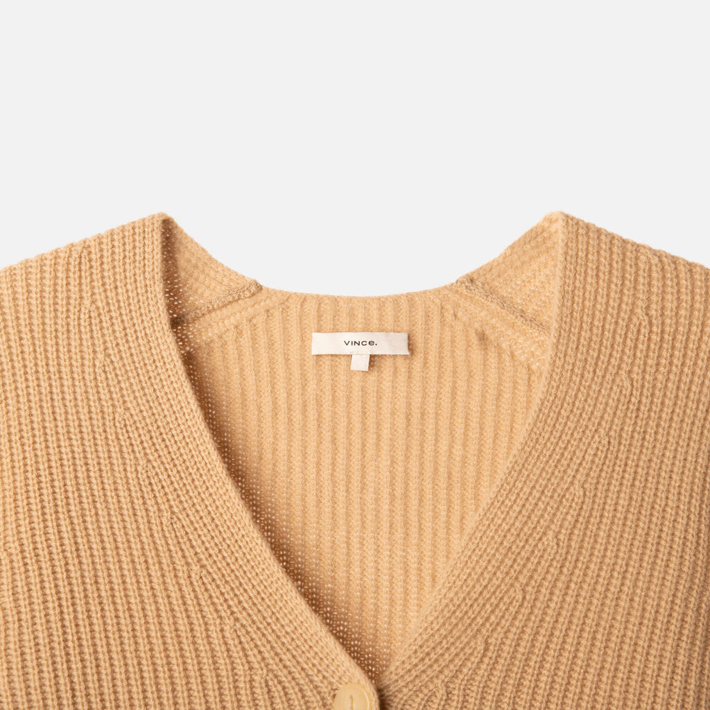 Vince Tan Cashmere Cardigan
