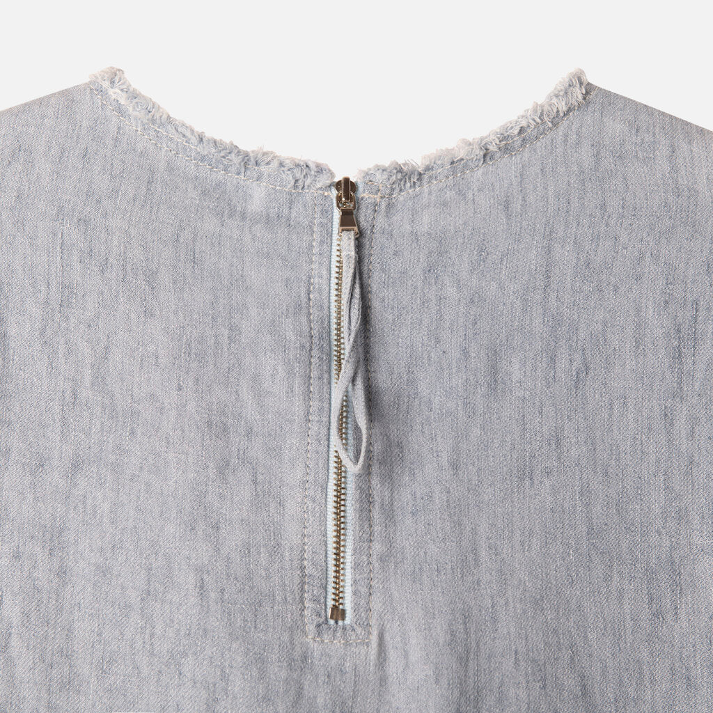TWP Blue Denim Boxy Top