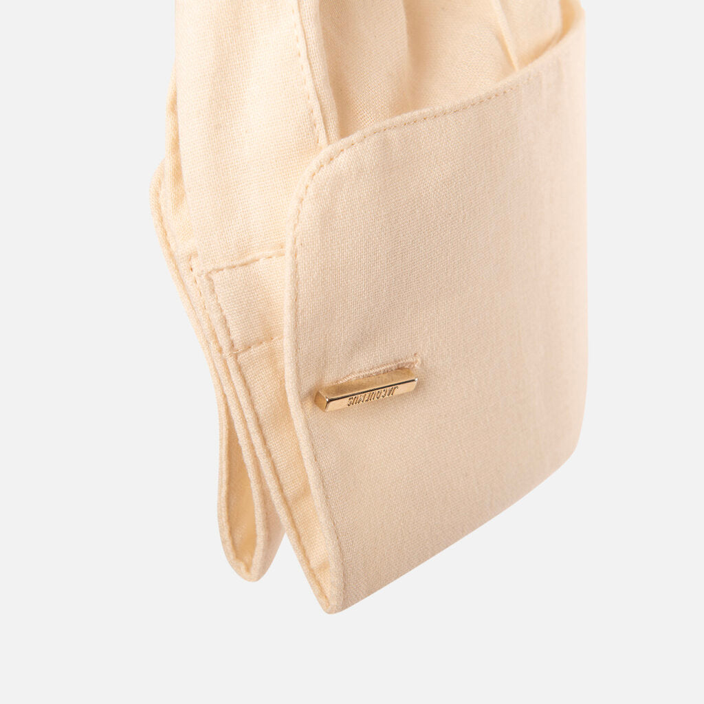 Jacquemus Cream Cotton Knotted Shirt