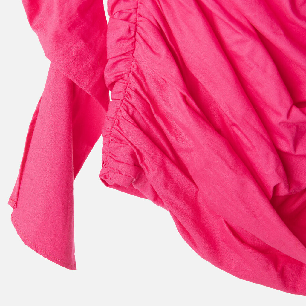 Giuseppe di Morabito Pink Cotton Ruched Mini Dress