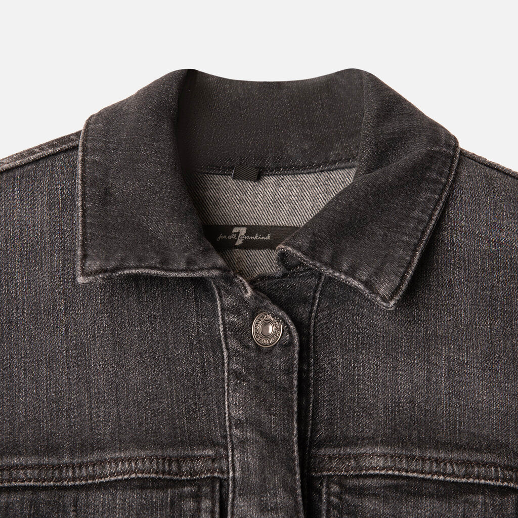 Seven for all mankind Black Denim Button Dress