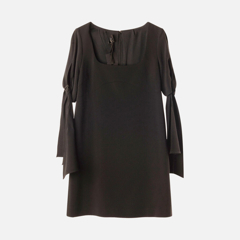 Pinko Black Poly Mini Dress
