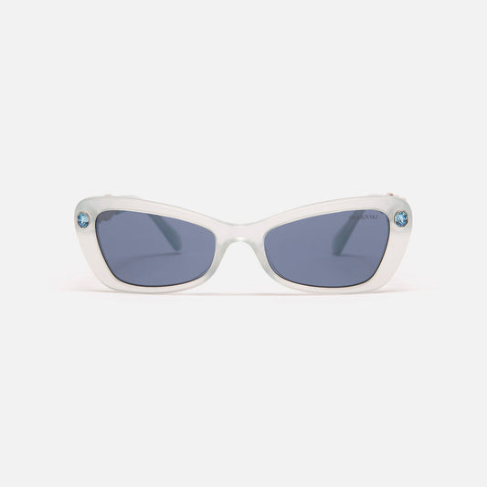 Swarovski Blue Crystal Embellished Sunglasses
