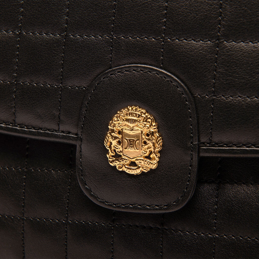 Celine Black Quilted Leather Crossbody