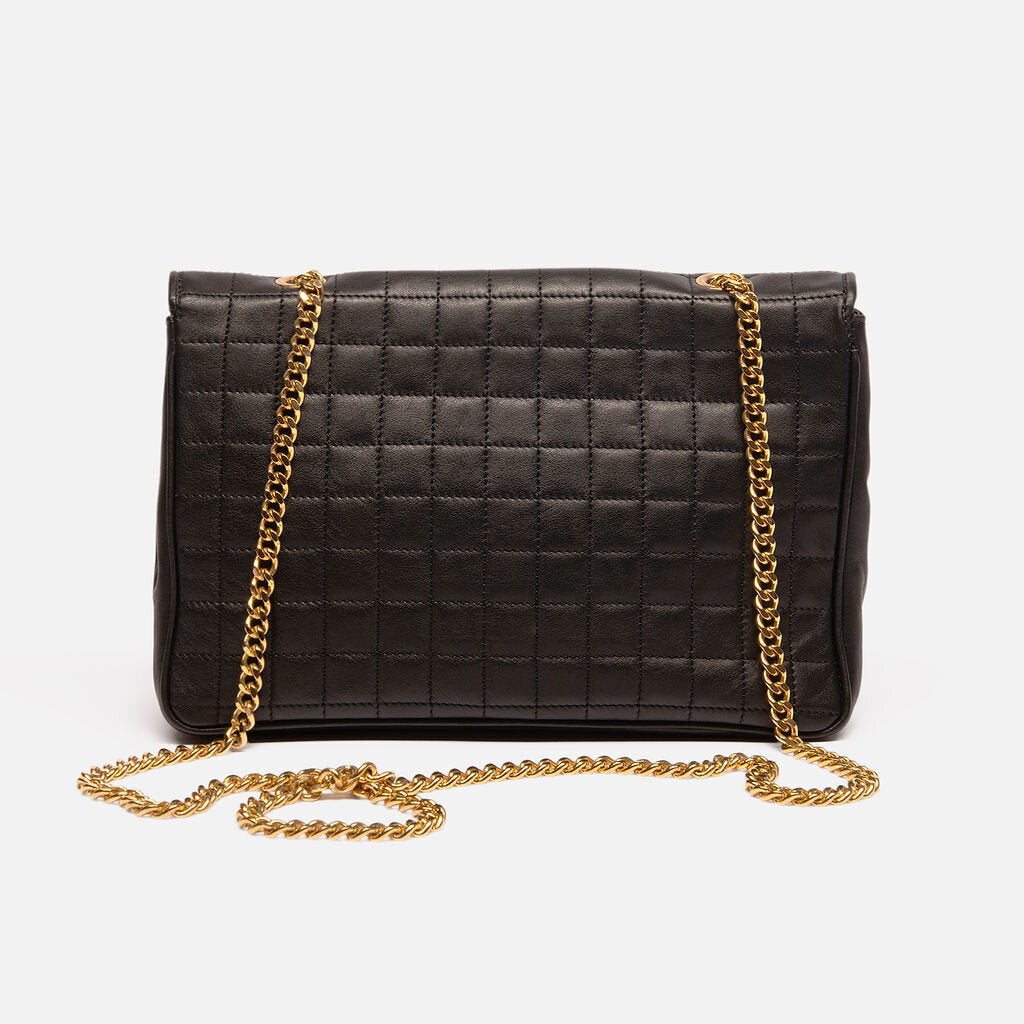 Celine Black Quilted Leather Crossbody