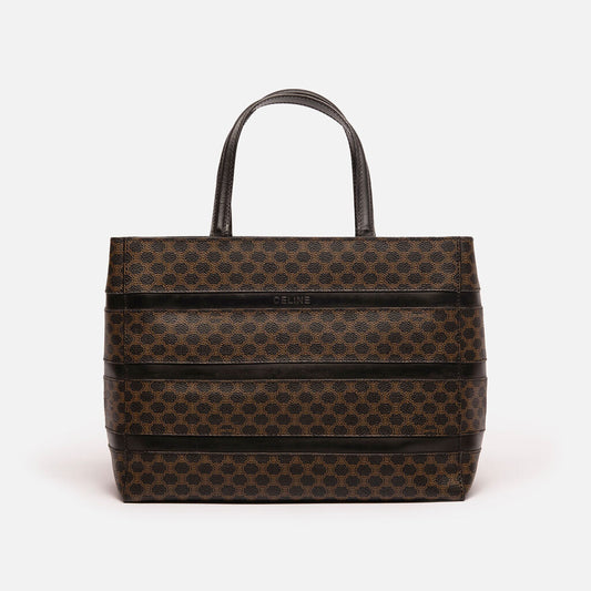 Celine Black & Brown Macadam Stripe Bag