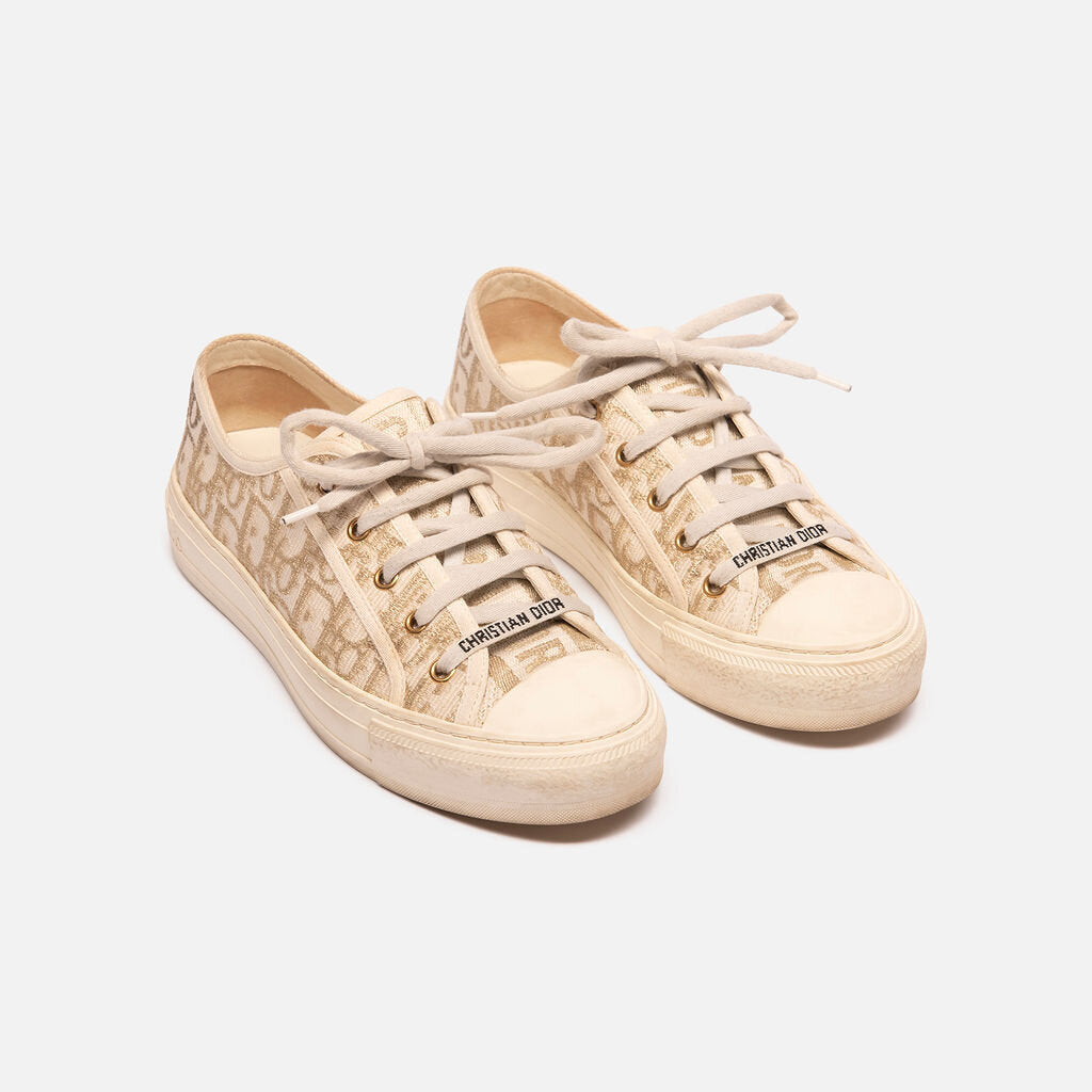 Christian Dior Golc Oblique Jacquard Canvas Sneakers