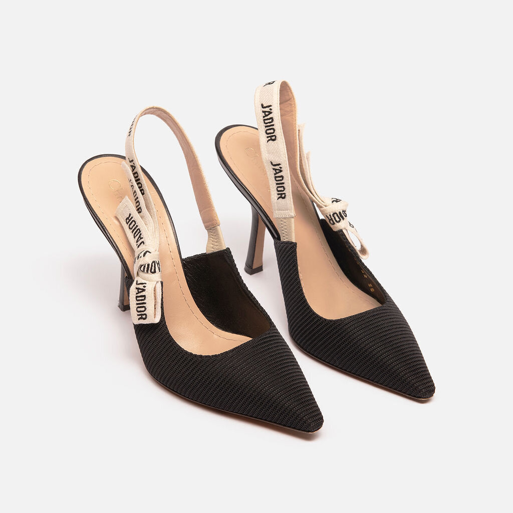 Christian Dior Black J'Adior Slingback Pumps