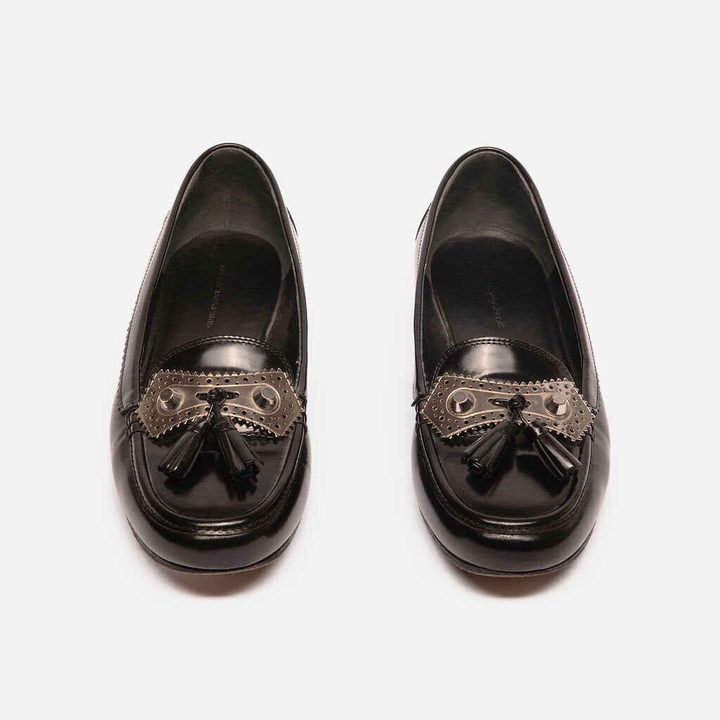 Balenciaga Black Leather Loafer