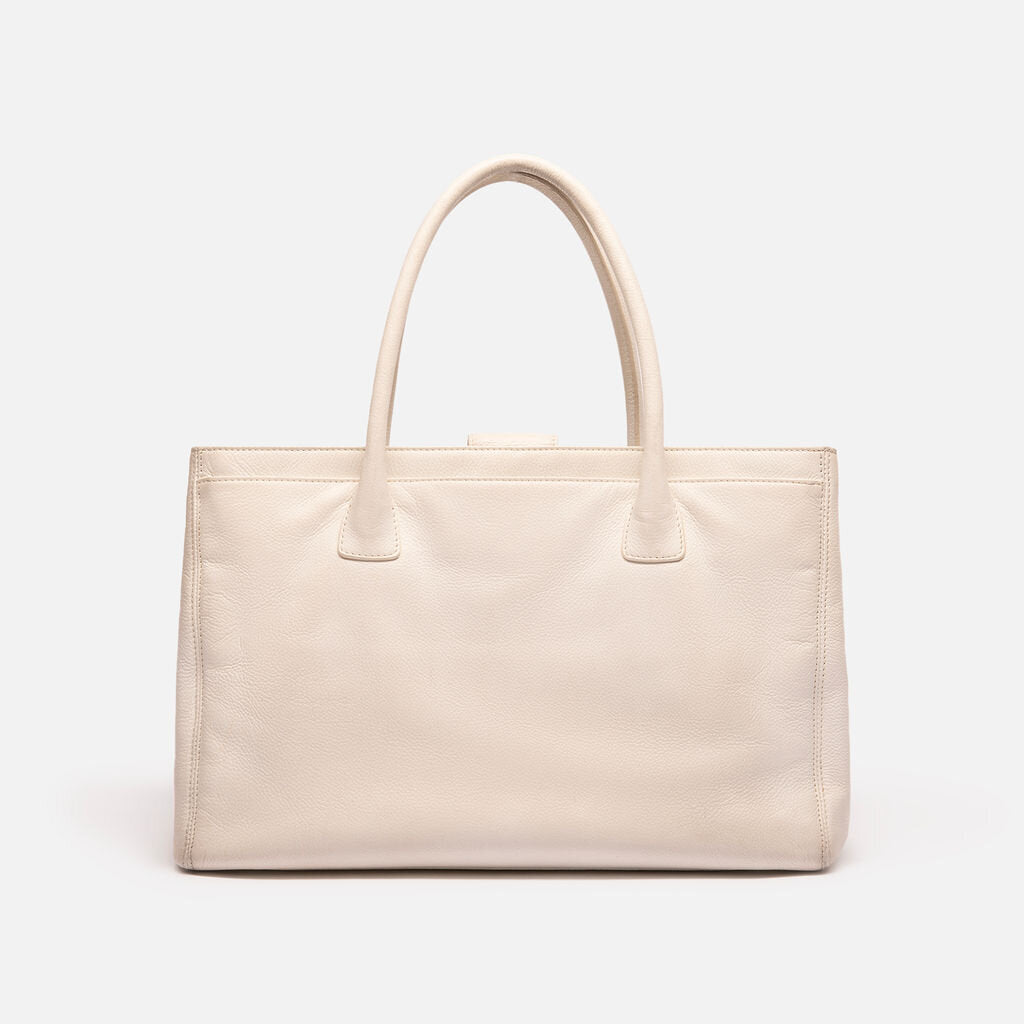 Chanel White Executive Tote