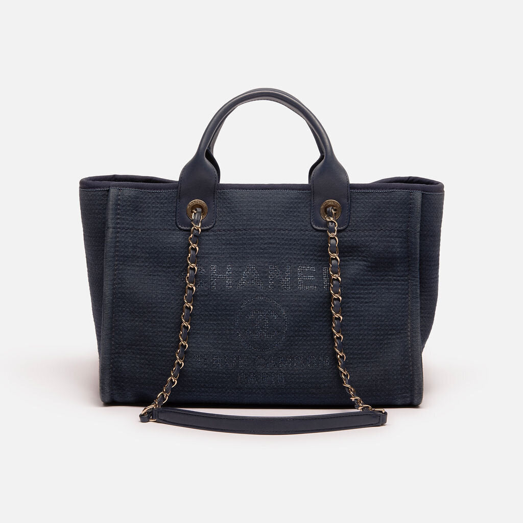 Chanel Dark Blue Small Deauville