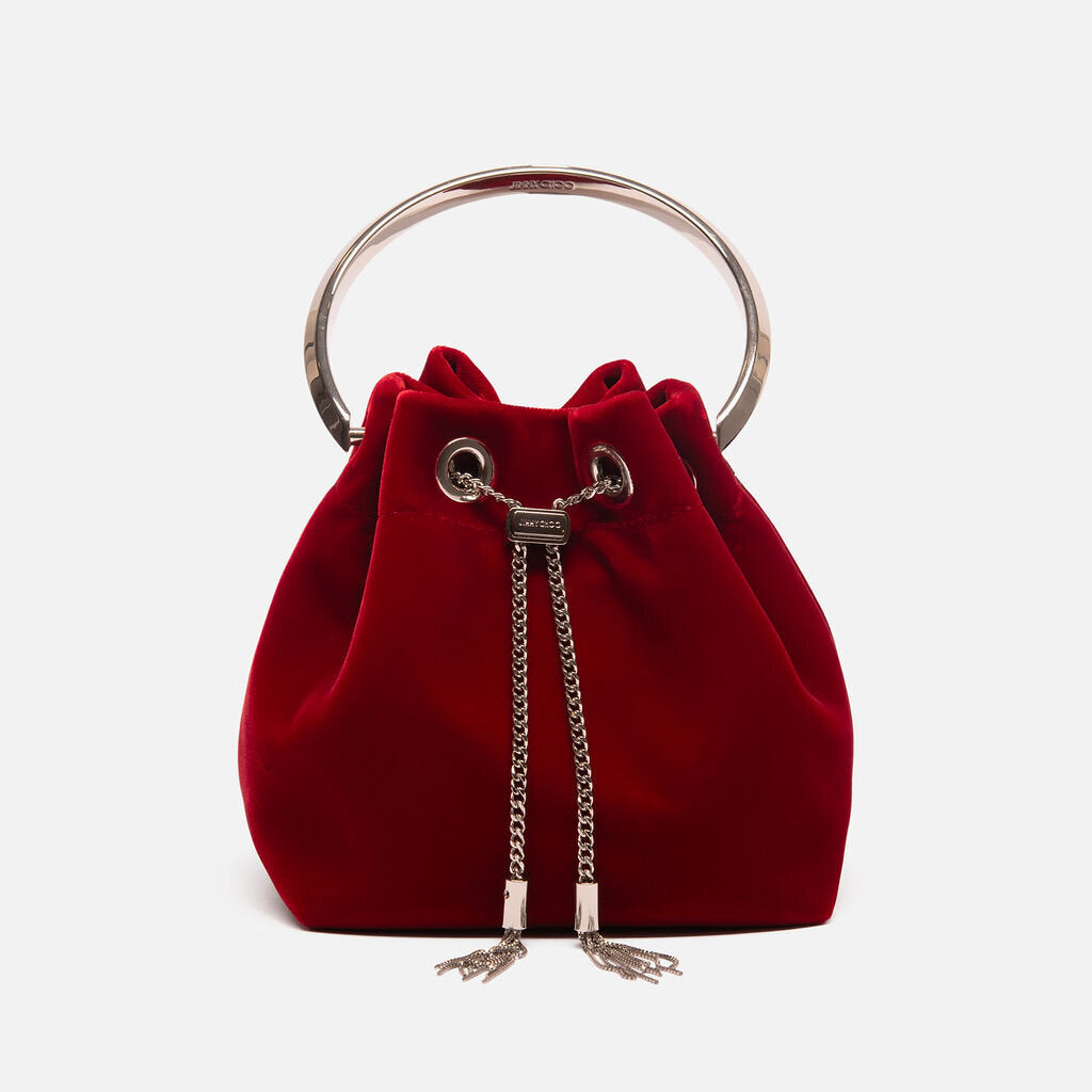 Jimmy Choo Red Velvet Bon Bon Bag