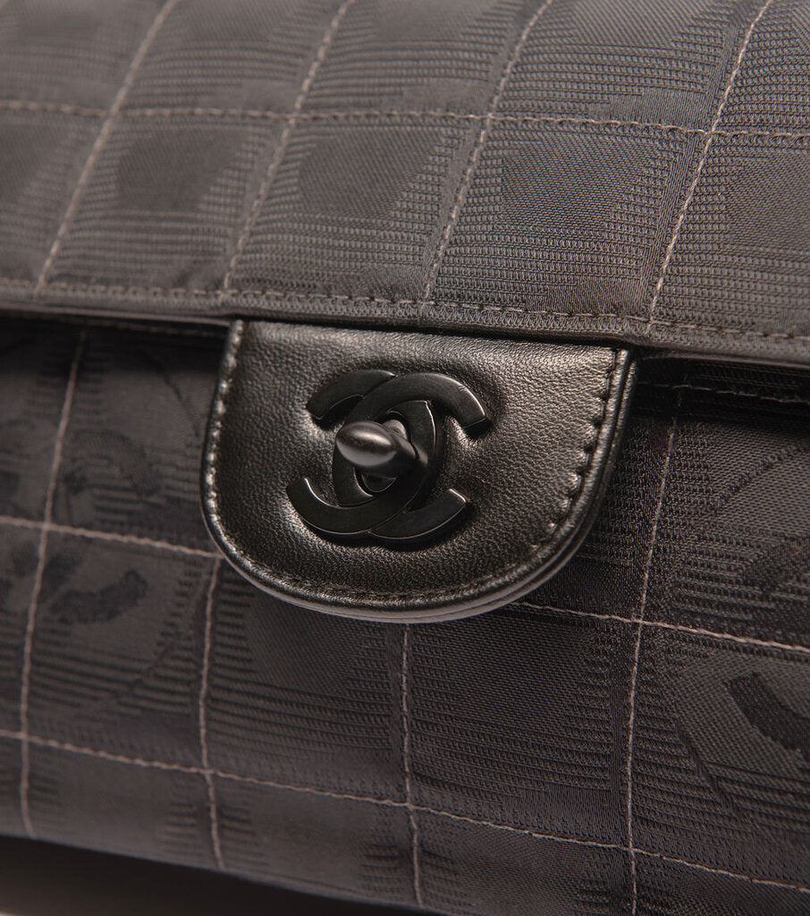 Chanel So Black Nylon Chocolate Bar East West