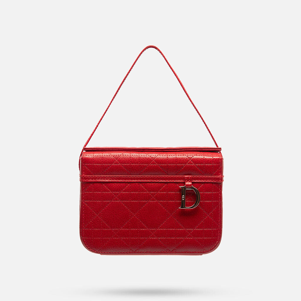 Dior Red Cannage Vanity Bag