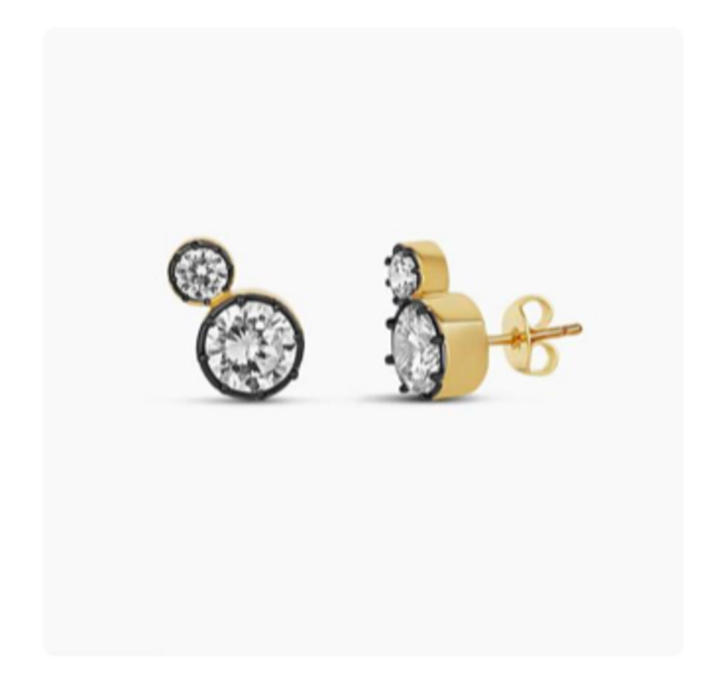 NOIR DUO STUDS