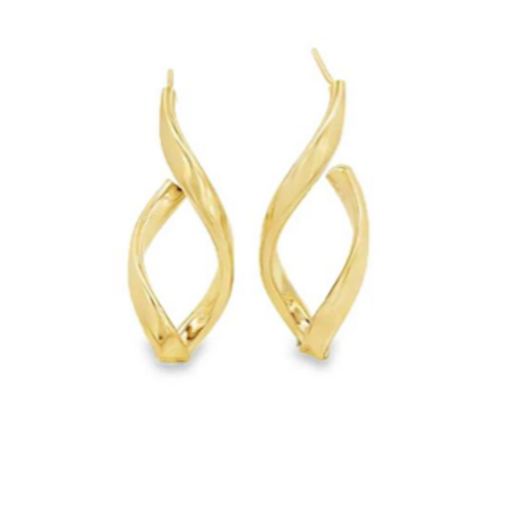 Twist Infinity Dangle Earrings YG