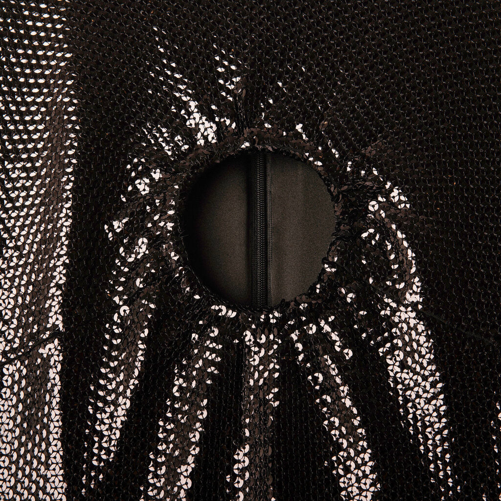 Tom Ford Black Sequin Cutout Mini Dress