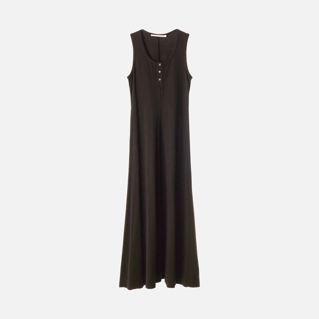 Proenza Schouler White Label Black Cotton Maxi Dress