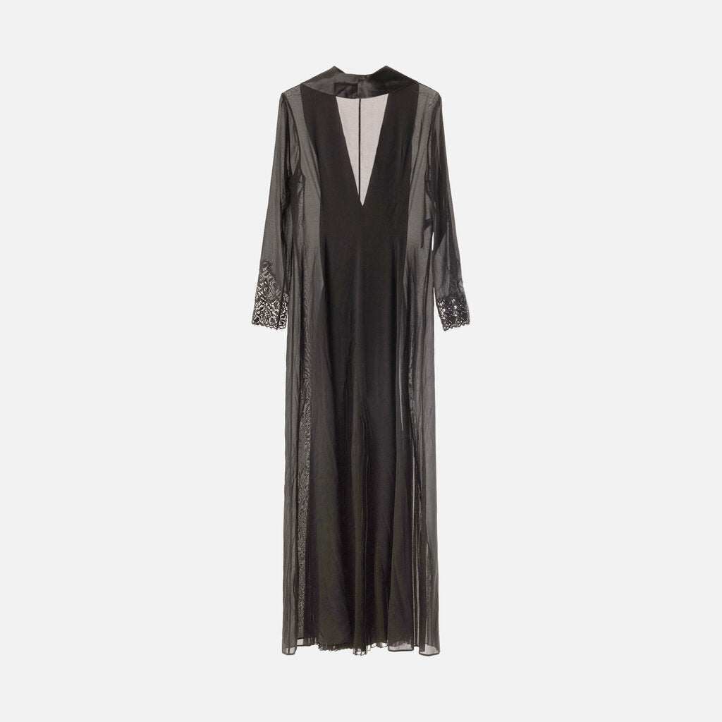 LaPerla Black Sheer Long Dress