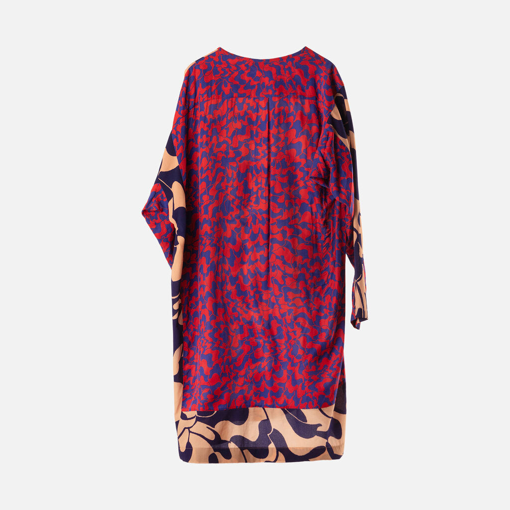 Dries Van Noten Multicolor Poly Pattern Dress