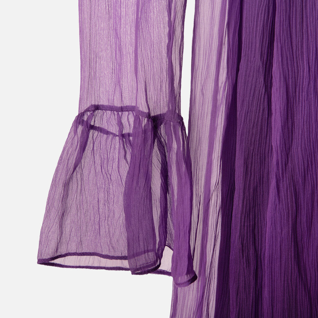 Gucci Purple Acetate/Silk Midi Dress
