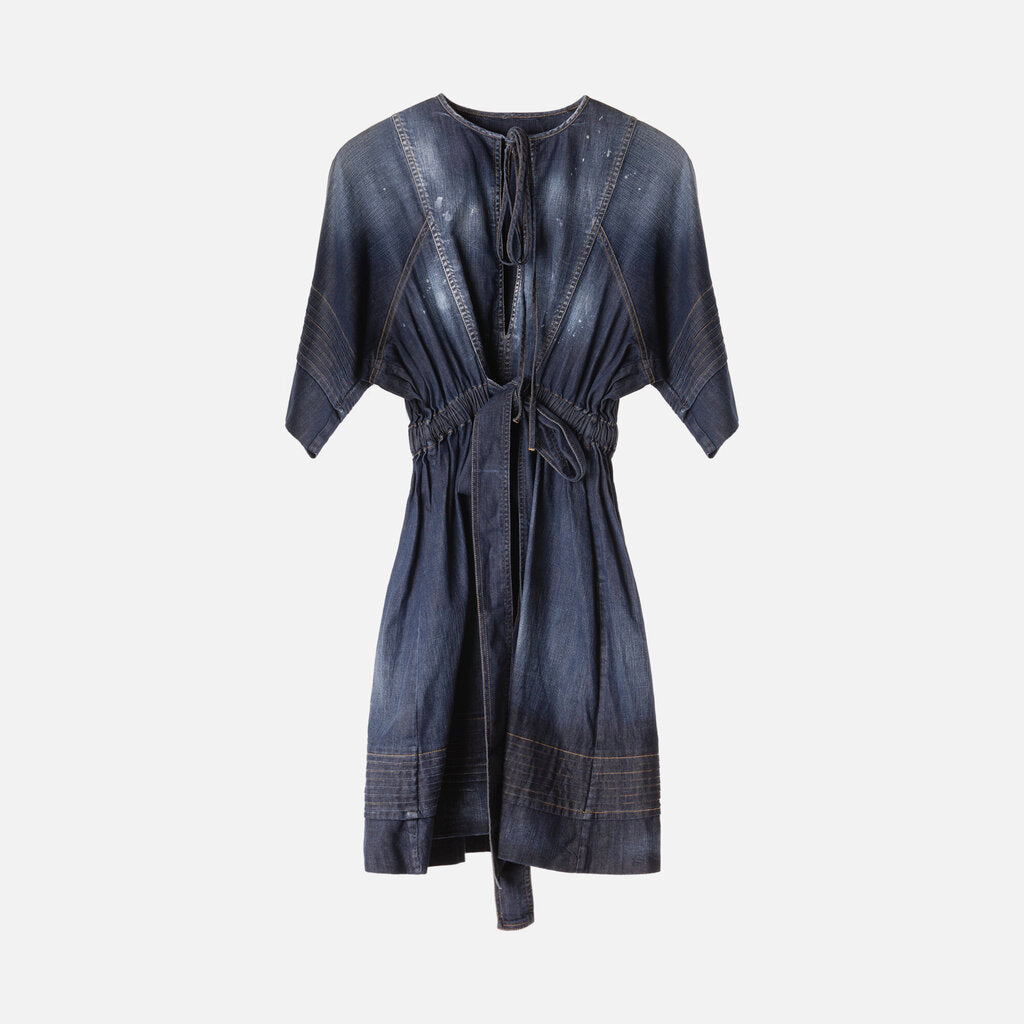 DSquared2 Dark Washed Denim Mini Dress