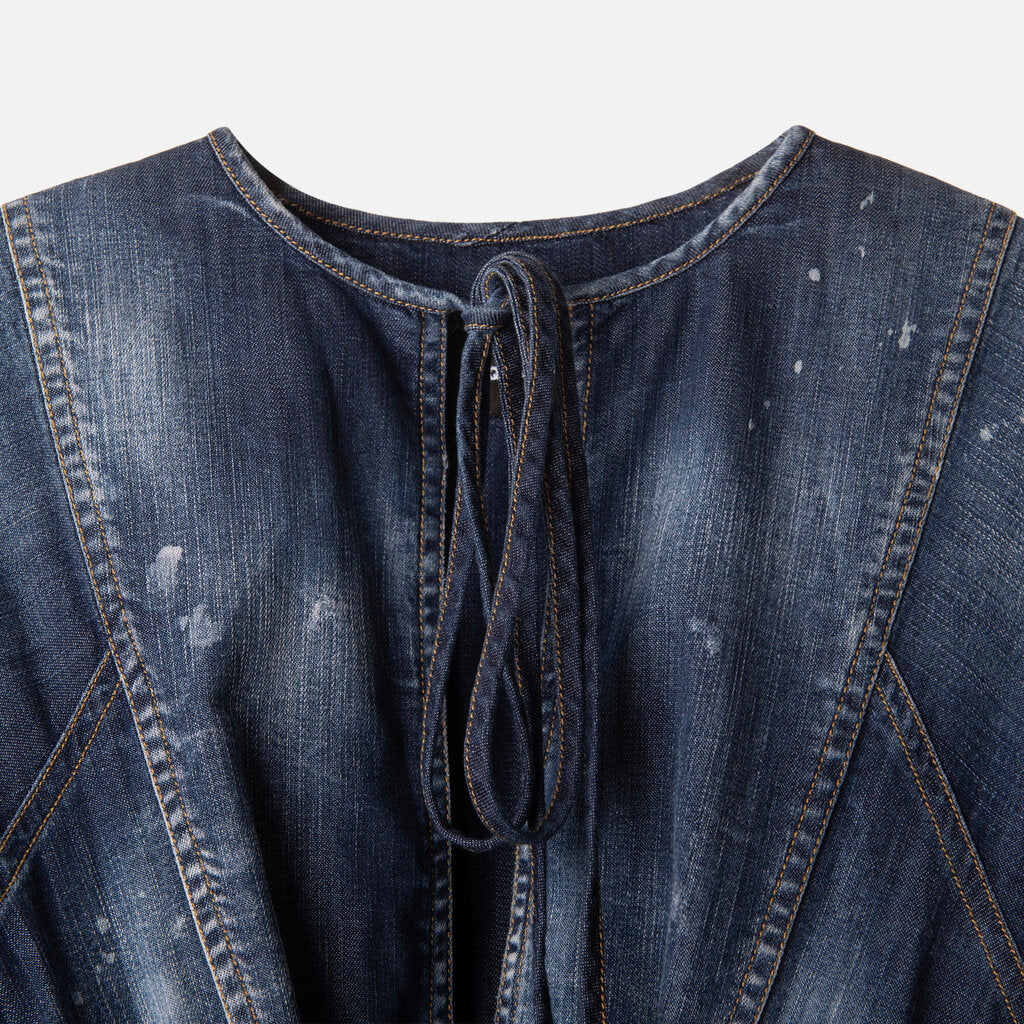 DSquared2 Dark Washed Denim Mini Dress