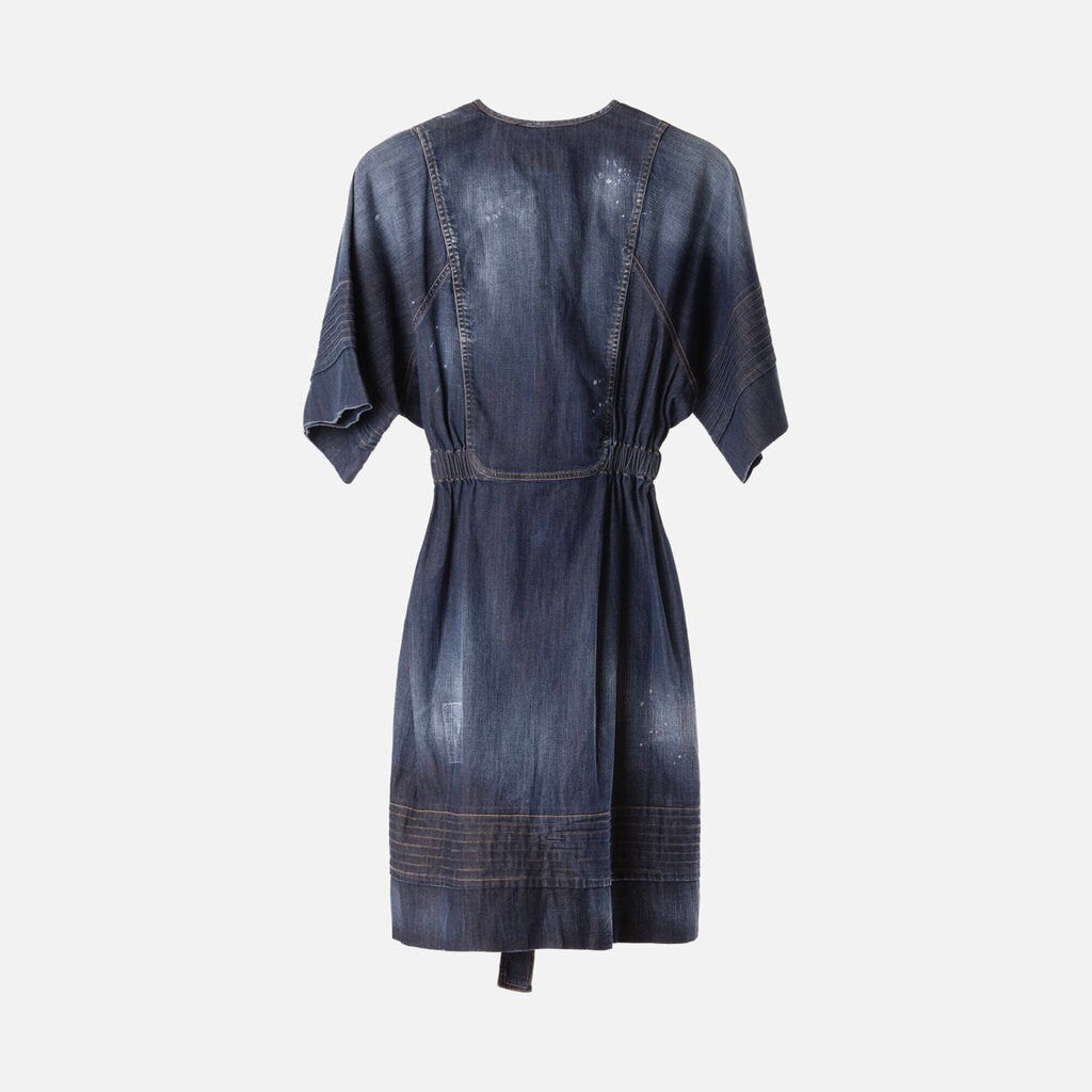 DSquared2 Dark Washed Denim Mini Dress