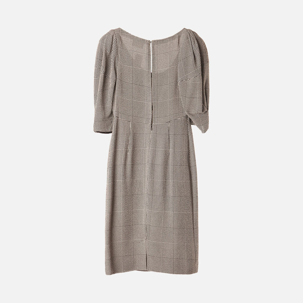Khaite Black & White Viscose Midi Dress