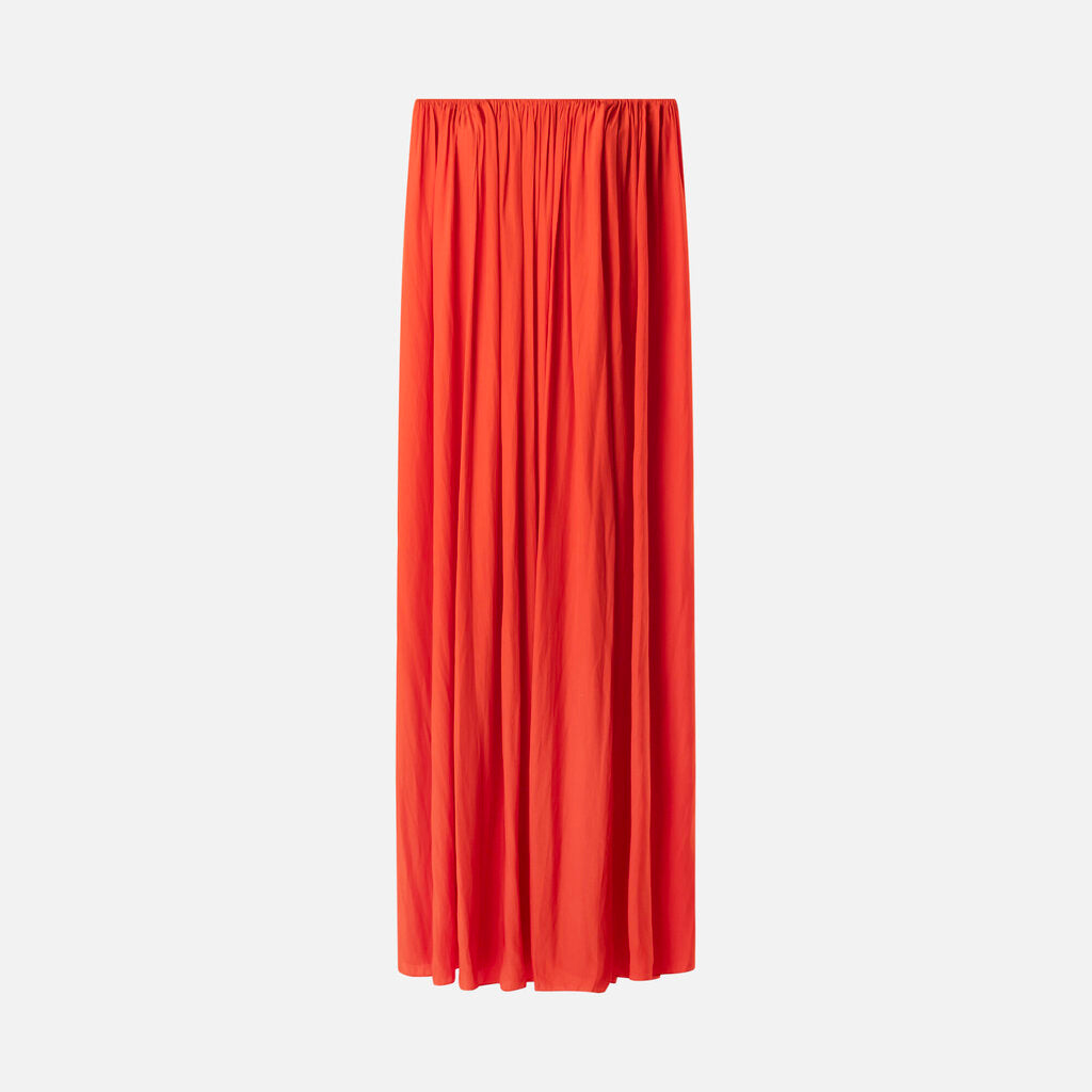 ALC Orange Strapless Maxi Dress