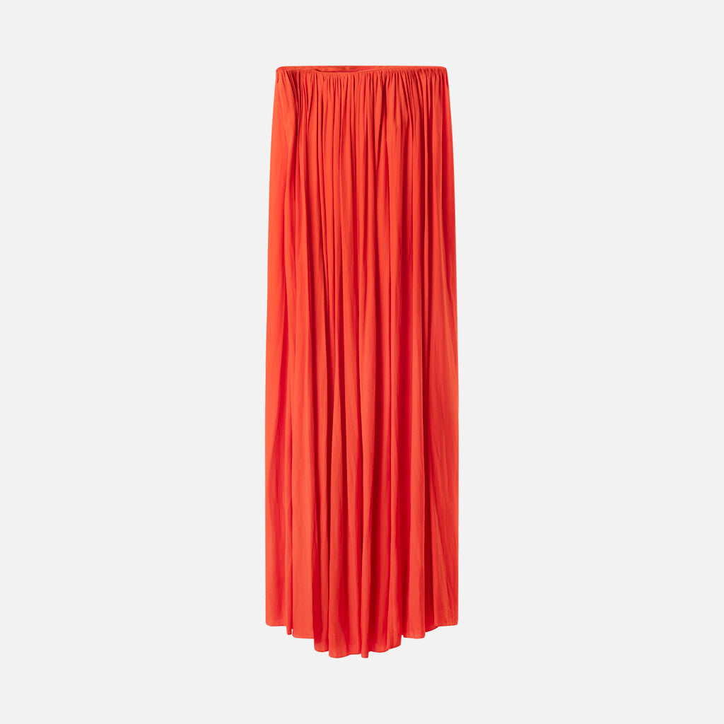 ALC Orange Strapless Maxi Dress