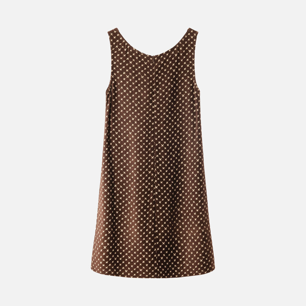 Moschino Brown/Cream Terry Mini Dress