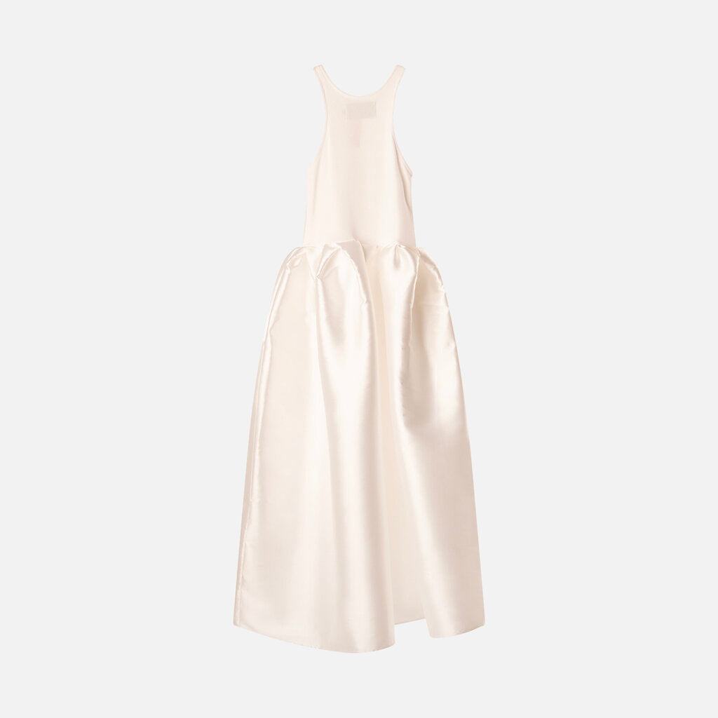 Marques Almeida White Satin Maxi Dress