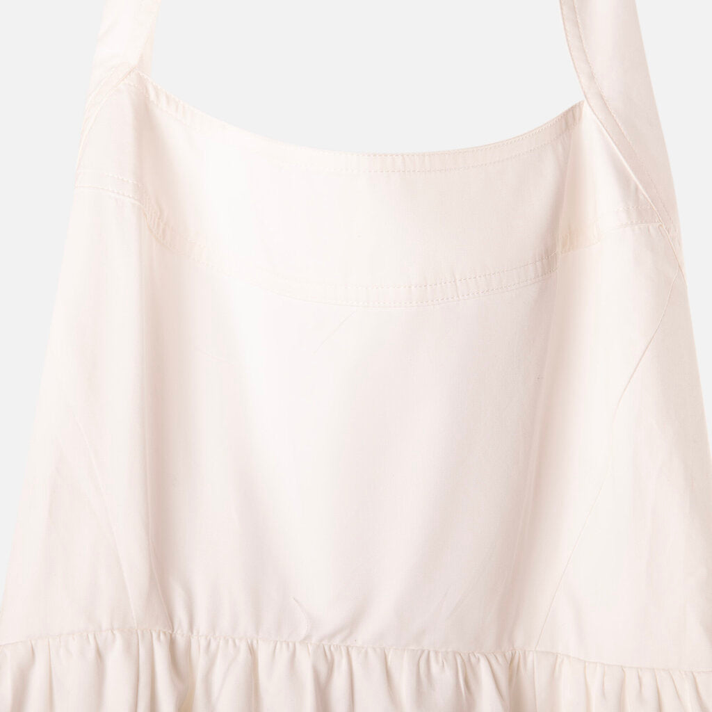 Hill House White Cotton Midi Halter Dress