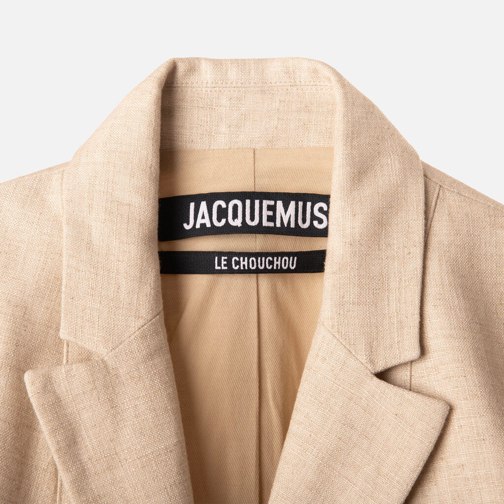 Jacquemus Beige Viscose/Linen Blazer Mini Dress
