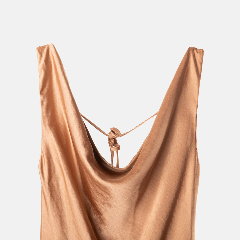 Chloe Milky Pink Silk Dress