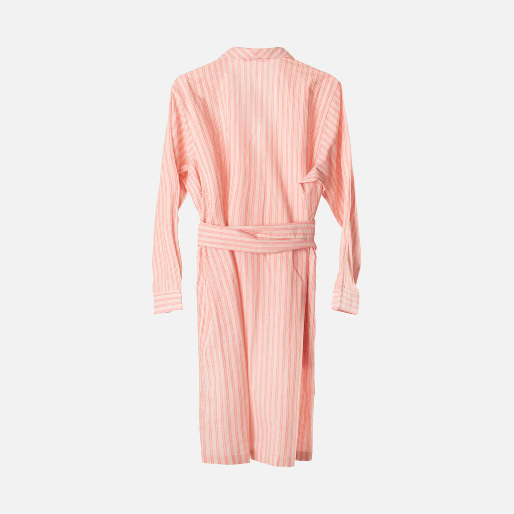Sarah Alexandra Pink Cotton Striped Shirt Dress