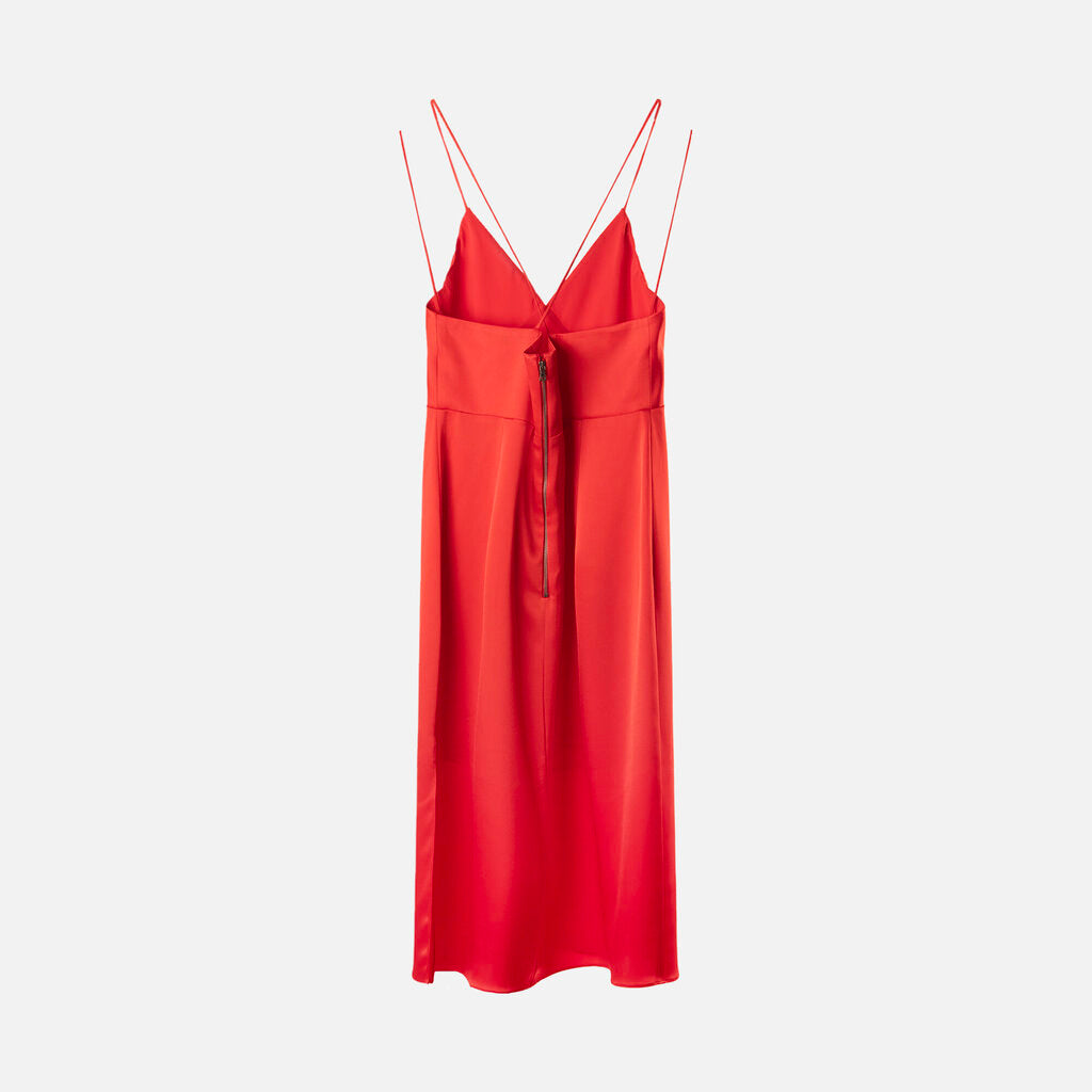 Alice + Olivia Red Slip Dress