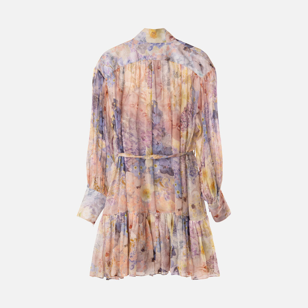 Zimmermann Floral Garden Button Up Cotton/Silk Dress
