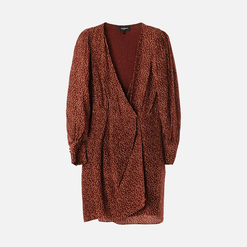 The Kooples Red Polka Dot Viscose/Silk Dress
