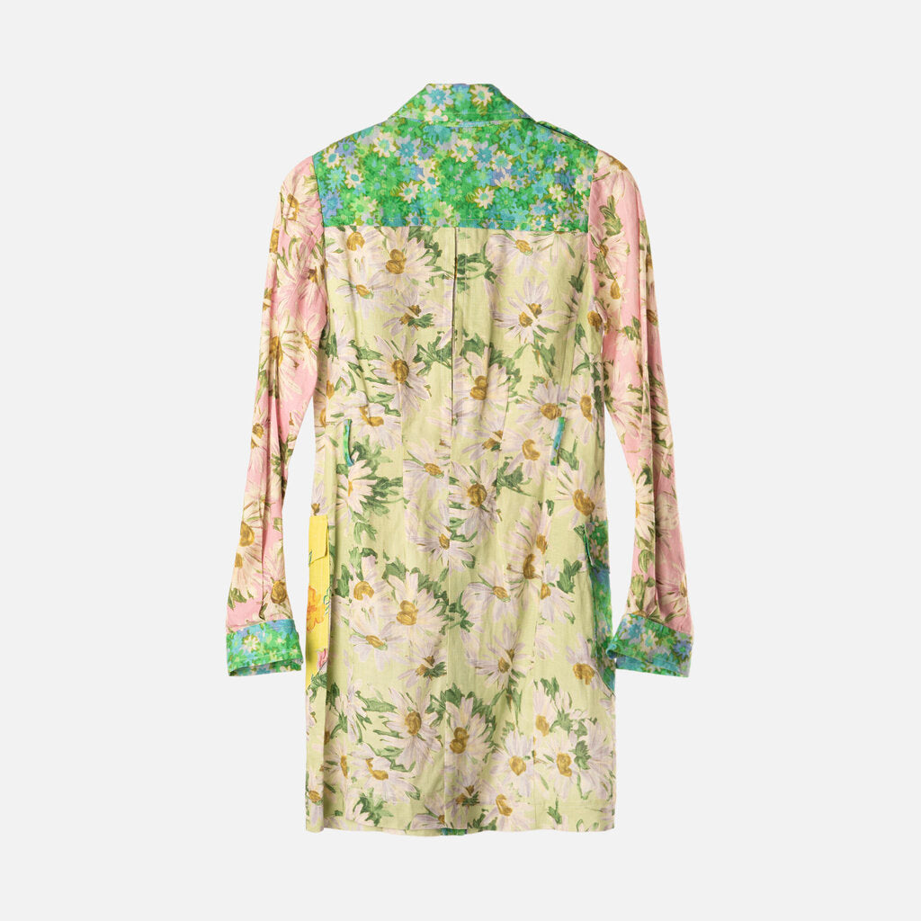 Alemais Multicolor Floral Linen Dress