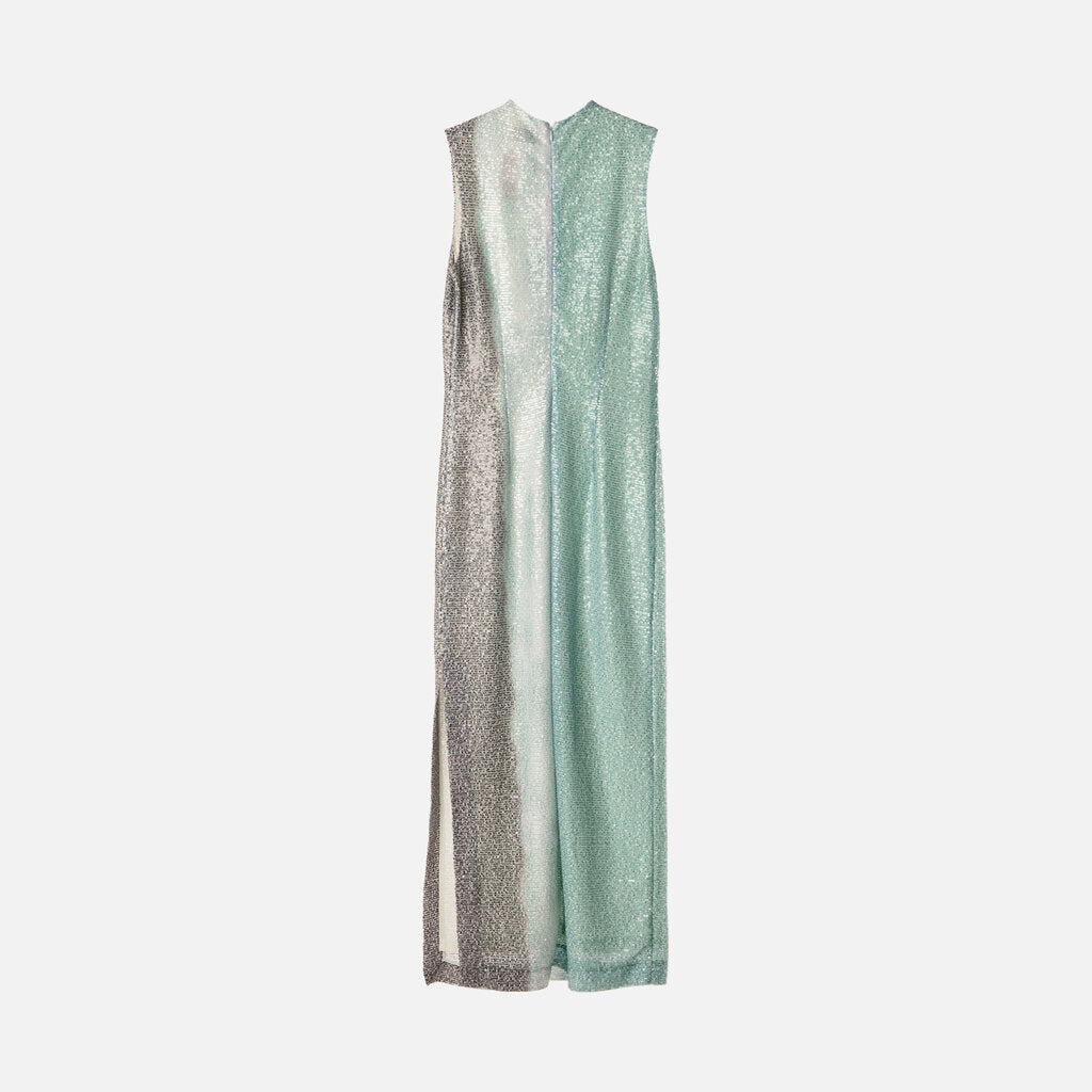 16 Arlington Green Poly Sequin Maxi Dress