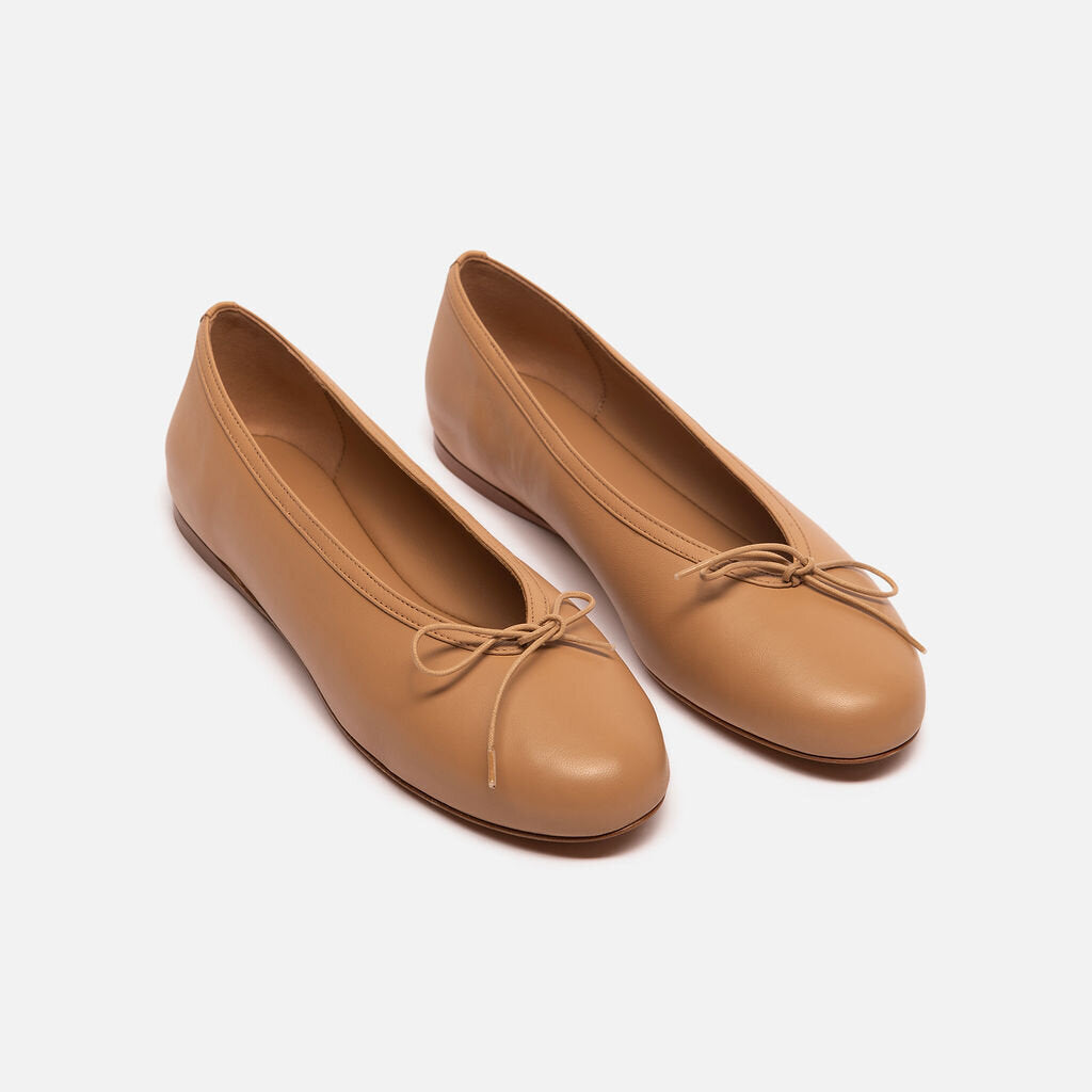 Everlane Beige Leather Ballet Flat