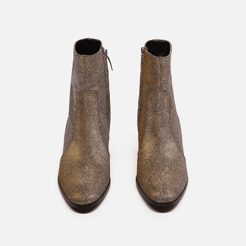 Aera Silver Metallic Ankle Boot