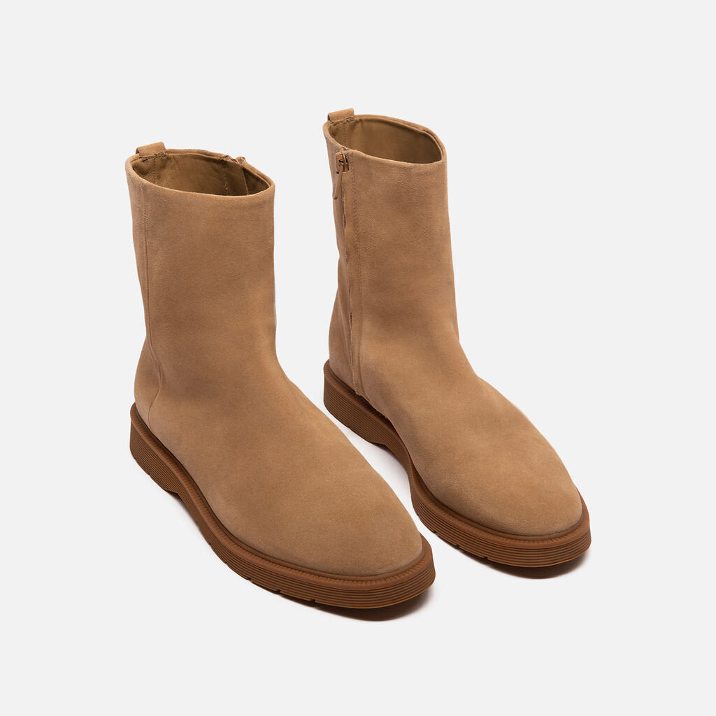 Vince Beige Suede Boot
