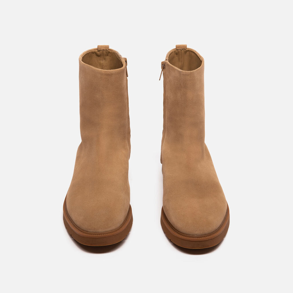 Vince Beige Suede Boot