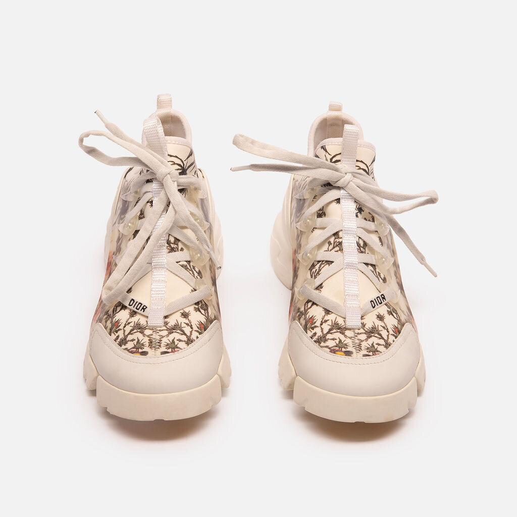 Dior Cream Floral D Connect Sneaker