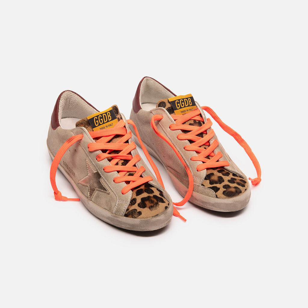 Golden Goose Leopard Toe Sneakers