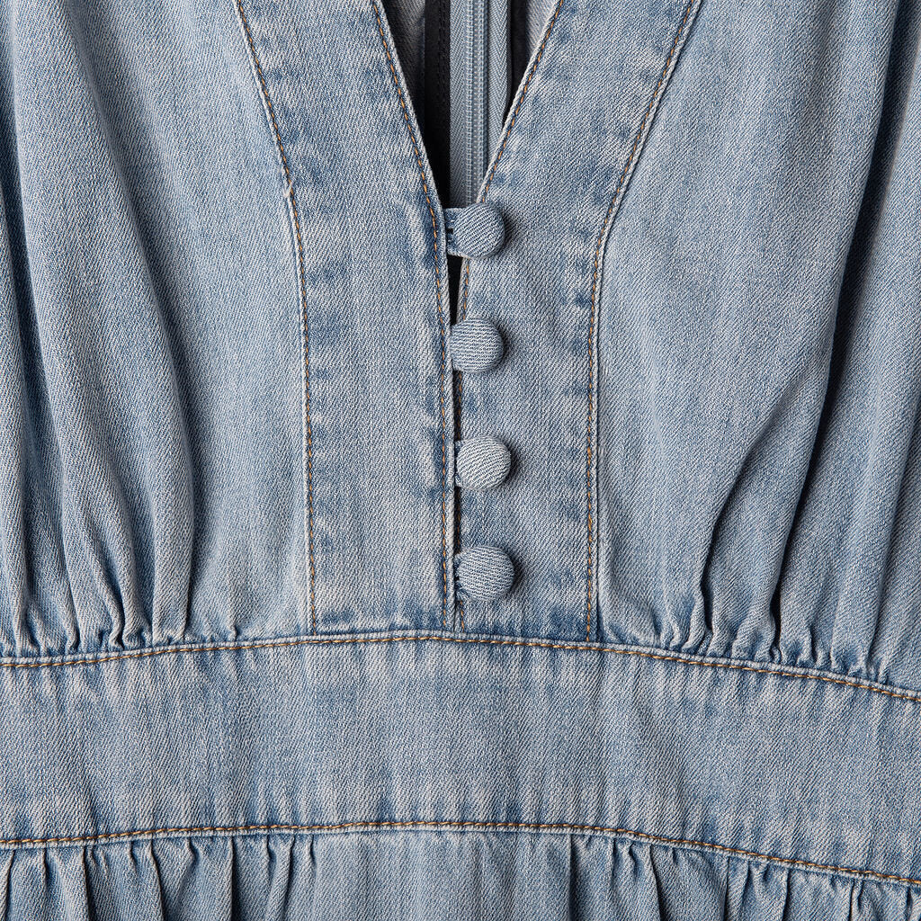 Zimmermann Blue Denim Maxi Dress