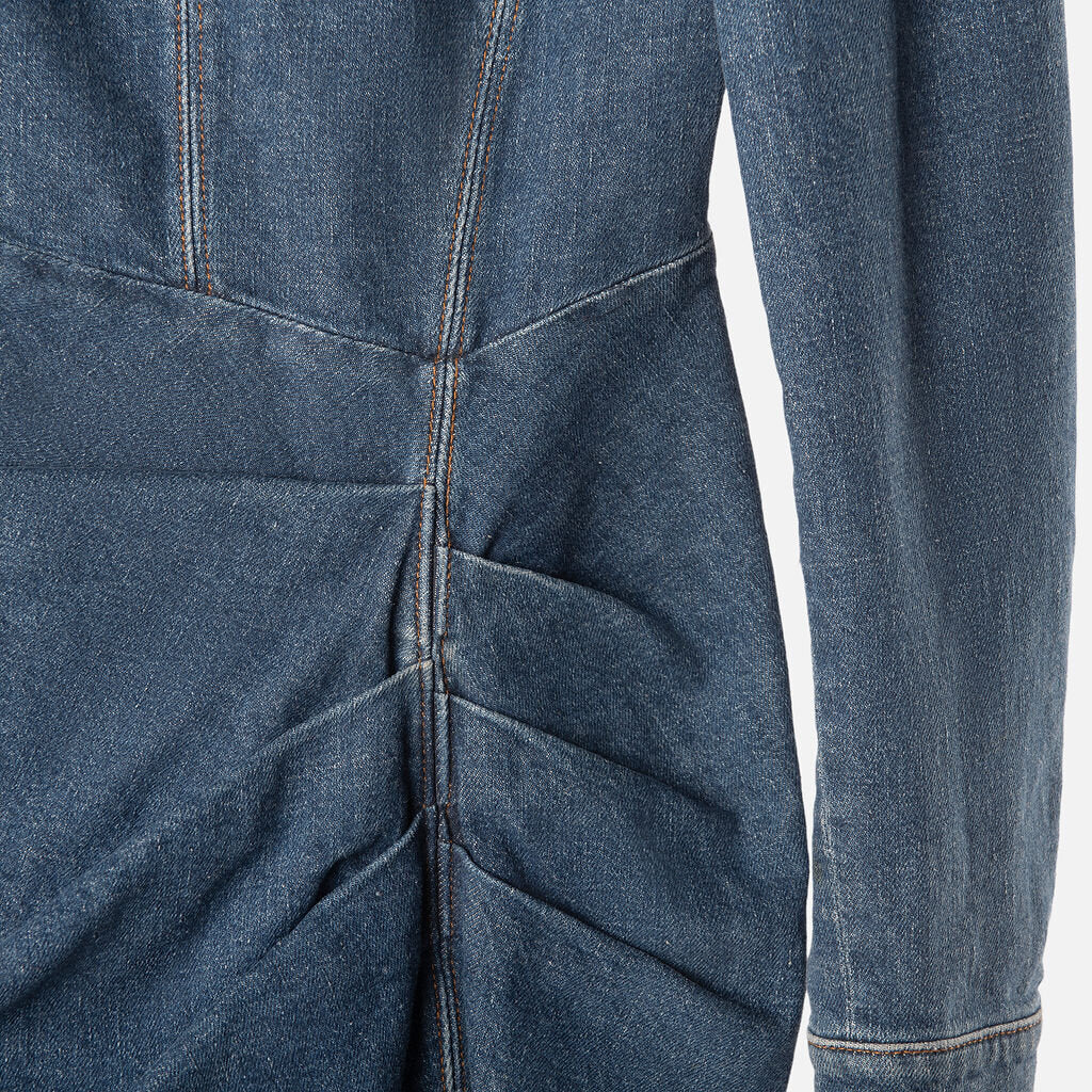 Iro Blue Denim Mini Dress